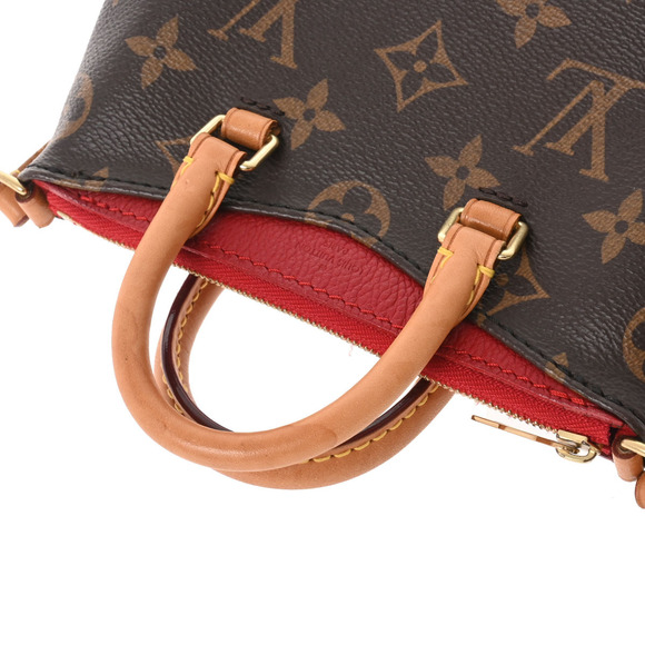 Louis Vuitton Monogram Pallas Cerise Red Canvas Shoulder Bag - Picture 3 of 11